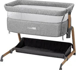 Ліжечко для дитини приставне FreeON Bliss, grey