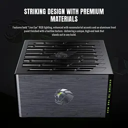 Блок живлення GameMax Lion core 1200P 1200W ATX 3.1 80+ Platinum (Lion core 1200P) - мініатюра 7