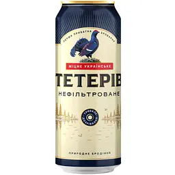 Пиво Тетерів Нефільтроване 7% 0.5 л ж/б