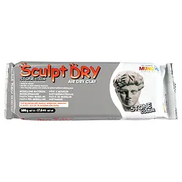 Маса для моделювання, сіра, самозастигаюча, 500 г, Sculpt Dry, Mungyo