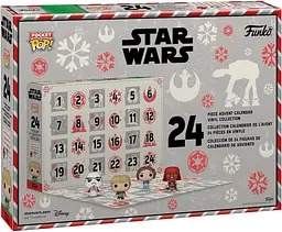 Адвент-календар Funko Pop Зоряні війни 24 фігурки Star Wars 24 figurines 4 см AK SW 24F - мініатюра 3