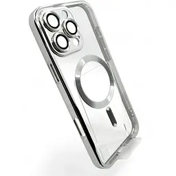 Чохол-накладка BeCover TPU Chrome Case (MagSafe) для Apple iPhone 16 Pro Max Silver (712088) - мініатюра 2