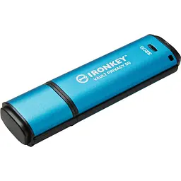 USB флеш-накопичувач Kingston IronKey Vault Privacy 50 32GB USB-A 3.2 Gen 1 Blue (IKVP50/32GB) [119508] - мініатюра 2