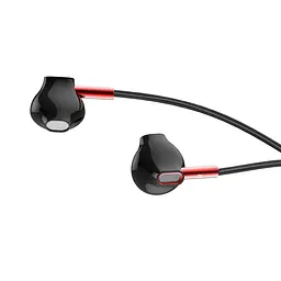 Дротові навушники Hoco M57 with mic Sky sound, 3.5mm, 1.2m, чорні - мініатюра 2