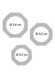 Набір ерекційних кілець ToyJoy Power Halo C-Ring Set (чорний) - мініатюра 2