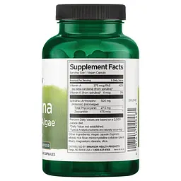 Стандартизована спіруліна Swanson Spirulina Blue-Green Algae 90 таблеток - мініатюра 2