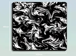Ігровий килимок Astral Lines / 40x45x4 / Black - мініатюра 2