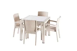 Крісло Violet House Роттанг Cappuchino Trend Lux, 87х59х57,5 см, бежеве (0840 Роттанг CAPPUCHINO TREND LU) - мініатюра 2