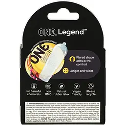 Презервативи One Legend extra large 3 шт. (ROZ6501053330) - мініатюра 2