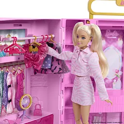 Портативна шафа-гардеробна для ляльки Barbie Deluxe Style Гардероб мрії (JJP01) - мініатюра 5