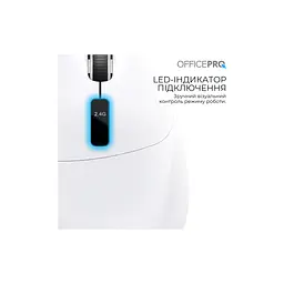 Мишка OfficePro M398W Wireless/Bluetooth White (M398W) - мініатюра 8