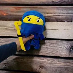 М’яка іграшка Ніндзяго 25 см сірий - мініатюра 2