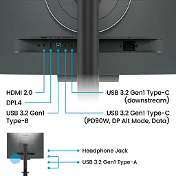 Монітор 28.2" BenQ RD280UA UHD IPS 60Hz (9H.LM2LJ.TBE) - мініатюра 11