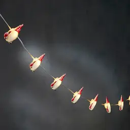 Гірлянда-струна Luca Lighting Санта з таймером 10 лампочок 1.3 м класичний білий (8720967822850) - мініатюра 2