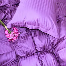 Постільна білизна MirSon Satin Stripe 30-0009 Purple 110х140 дитячий (2200005246139) - мініатюра 3