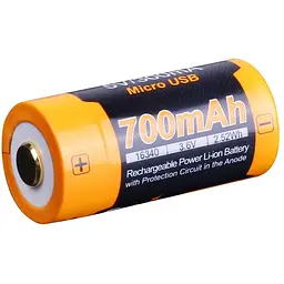 Акумулятор Fenix 16340 700 UP mAh Li-ion micro usb зарядка - мініатюра 3
