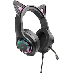 Навушники Hoco HF Stereo W107 Black (6931474791252) - мініатюра 2