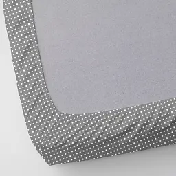 Набір простирадл на резинці Cosas Zigzag & Dots 60х120х12 см (SetSheet_ZigBlueGrey_DropGWhite_120x60) - мініатюра 8