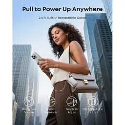 Батарея універсальна Anker 10000mAh Nano 45W, Built-In USB-C Cable, White (A1638H21) - мініатюра 8