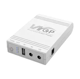 Комплект Mini UPS з блоком живлення: джерело безперебійного живлення Mini UPS WGP UPS103A White 10400mAh 5V/9V/12V, Li-ion 4*2.6Ah, для роутера і оптичного термінала та блок живлення SPF-1202B 12V/2A (24W) (42-00262) - мініатюра 3
