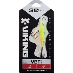 Балансир Viking Fishing Yeti Ice Jig 75mm 36.0g #5 Acid - мініатюра 2