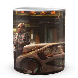Кухоль GeekLand Cyberpunk 2077 Кіберпанк 2077 CY 02.599 330 мл білий - мініатюра 2