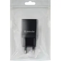 Зарядний пристрій Defender 1xUSB 11W 2.1А EPA-10 чорний пакет (83572)