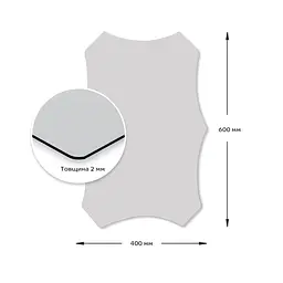 Дзеркало акрилове самоклеюче Sticker Wall 400 x 600 мм x 2 мм SW-00001521 - мініатюра 3