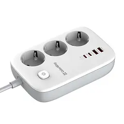 Мережевий фільтр-подовжувач СolorWay 3 розетки/4USB GaN3 Pro PD (2USB-A + 2 TYPE-C) (65W) 2 м (CW-CHE34PDW) - мініатюра 6