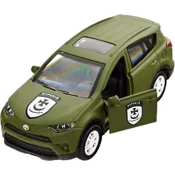 Машинка TechnoDrive серії Шеврони Героїв TOYOTA RAV4 "БУРЕВІЙ" - мініатюра 9