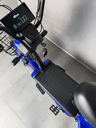 Електровелосипед EVOBIKE Nova S 500W 48V 12Ah з 2 сидіннями, корзиною та поворотниками, простий і надійний, для міста і села, синього кольору - мініатюра 3