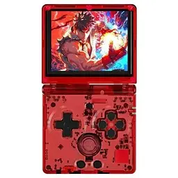 Ігрова консоль Anbernic RG35XXSP + 5000 Ігор 64GB (Red Transparent)