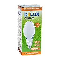 Лампочка Delux OLIVE ECO 40Вт E27 6500K 230В (90023325) - мініатюра 2