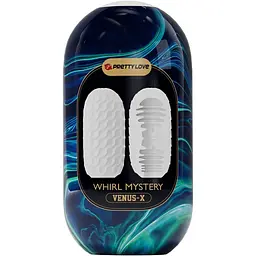 Двосторонній мастурбатор Pretty Love Whirl Mystery Venus-X білий