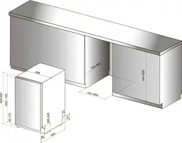 Посудомоечная машина Hotpoint Ariston HSIO 3O35 WFE (6807602) - мініатюра 3