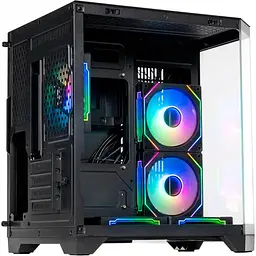Корпус QUBE CRYSTAL ARGB Black (CRYSTAL_GBNU3) Без БП - мініатюра 3