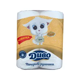 Паперові рушники Диво З ароматом свіжого печива 2 шари 2 рулони (4820003837443) - мініатюра 2