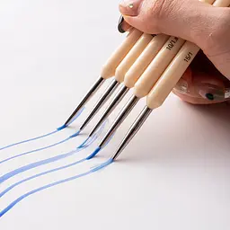 Набір пензлів HIMI 5 шт., лайнер Detail Painting Brush Set (6974712459194) - мініатюра 6