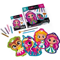 Набір для творчості Vladi Toys Glitter Art Казкові принцеси 5 флаконів з глітерами VT4501-10 - мініатюра 2