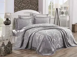 Покривало з наволочками Diana Grey 240 x 260 см Gardines pbe0051071 - мініатюра 1