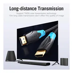 Кабель мультимедійний HDMI M to HDMI M 1.0m V2.0 Vention (AACBF) - мініатюра 7