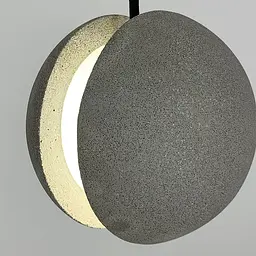 Підвіс MOON CONCRETE у вигляді розділеної сірої бетонної кулі Line.F MJ 169-140 GR - мініатюра 9