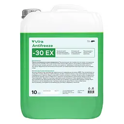 Антифриз Vira Antifreeze ЕХ -30°C зеленый готовый 10кг(VI0085)