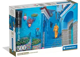 Пазл Clementoni High Quality Collection: Синя вуличка, Шефшауен, Мароко (High Quality Collection - Blue Street of Chefchaouen Puzzle - 500 pcs.), 500 ел. (35621)