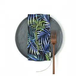 Набір серветок Cosas Tropical & Panther 4 шт. 30х30 см різнобарвний/чорний (Set-4Serv_FoliageBlack_RfBlack_30) - мініатюра 4