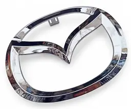 Емблема грат Mazda 110х140 мм Хром 6 кліпс (OEM: C23551731, KDY551741) - мініатюра 4