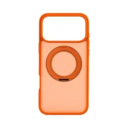 Противоударный чехол-панель для Apple iPhone 17 Pro Max, Unit Stand2, оранжевый, силикон + поликарбонат, защита всего корпуса, с подставкой, поддержка магнитных держателей и беспроводной зарядки (MagSafe), ArmorStandart (ARM86625)