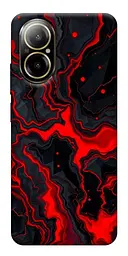 TPU чехол Demsky Black red marble для Realme C67 4G