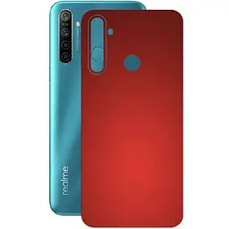Захисна плівка StatusSKIN для Realme 5i Корпус Вініл червона, матова