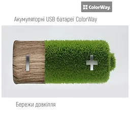 Акумулятор ColorWay AAА USB-С 590 mAh 1.5V (2шт) (Li-Polymer) (CW-UBAAA-09) - мініатюра 12